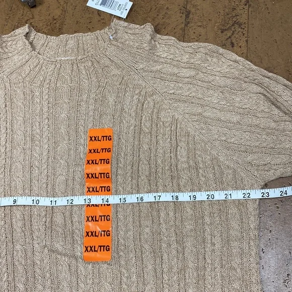 🌺SOLD OUT🌺2 “Blue Grey” cable knit sweater - Picture 10 of 16